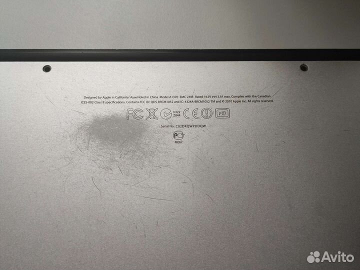 Apple MacBook Air 11 2010 a1370