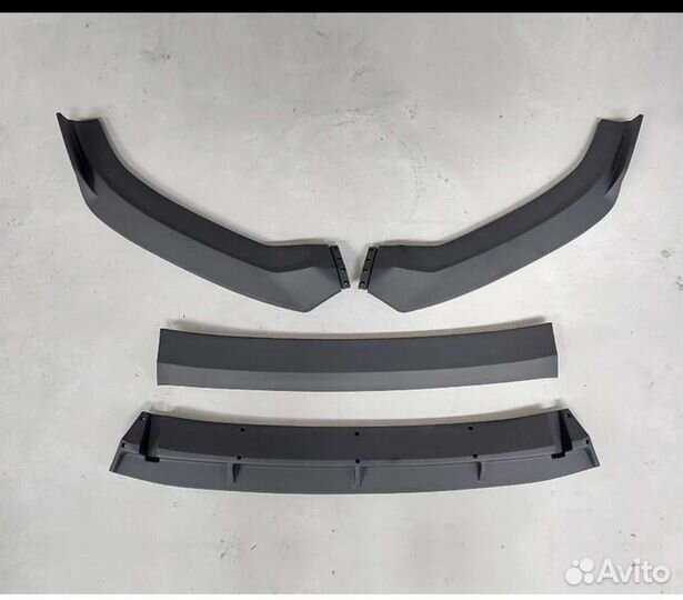 Сплиттер Губа,переднего бампера audi a3, s3 16-19г