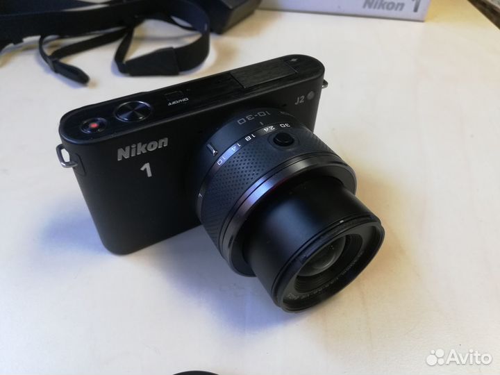 Nikon 1 j2 + объектив 10-30mm в коробке