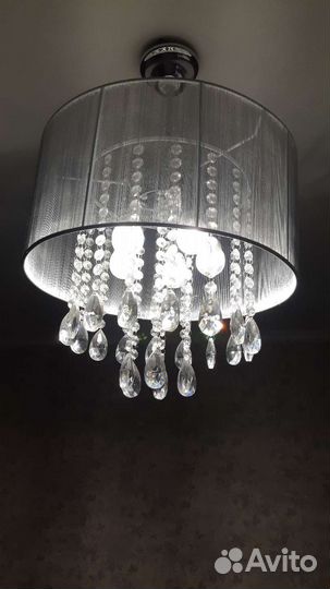 Люстра потолочная бу хрустальная