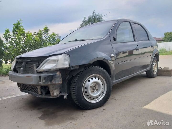 Renault Logan 1.6 МТ, 2009, битый, 190 000 км