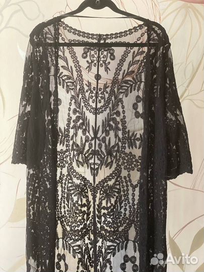 Накидка женская пляжная длинная