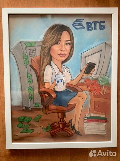 Портреты по фото на заказ от художника