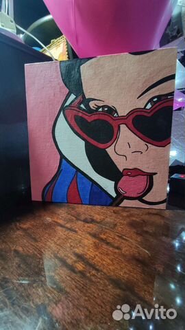 Картина акрилом на холсте/поп арт/белоснежка