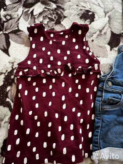 Пакетом одежда для девочки 68-74