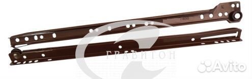 Роликовая направляющая 350 мм, коричневая