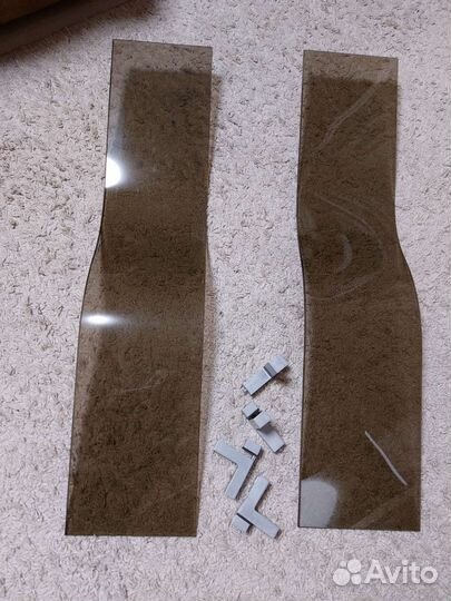 Полка настенная стеклянная волна