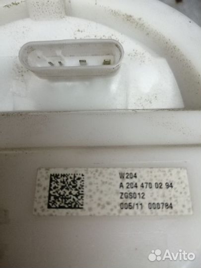 Топливный насос Mercedes c class w204 А2044700294