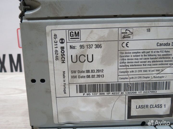 Магнитола Opel Astra J