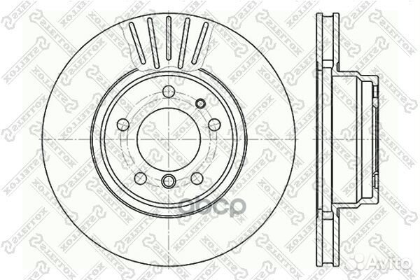 6020-1534V-SX диск тормозной переднийBMW E38 2