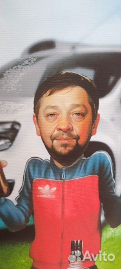 Шарж на холсте