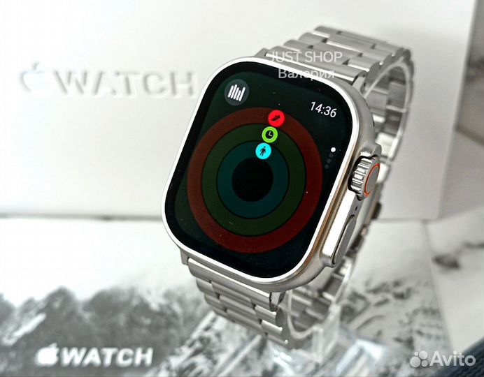 Часы Apple Watch Ultra 2 (Блочный ремешок) Серебро