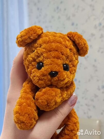 Вязаные игрушки мишка
