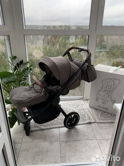 Коляска be2me elsa темно-серая