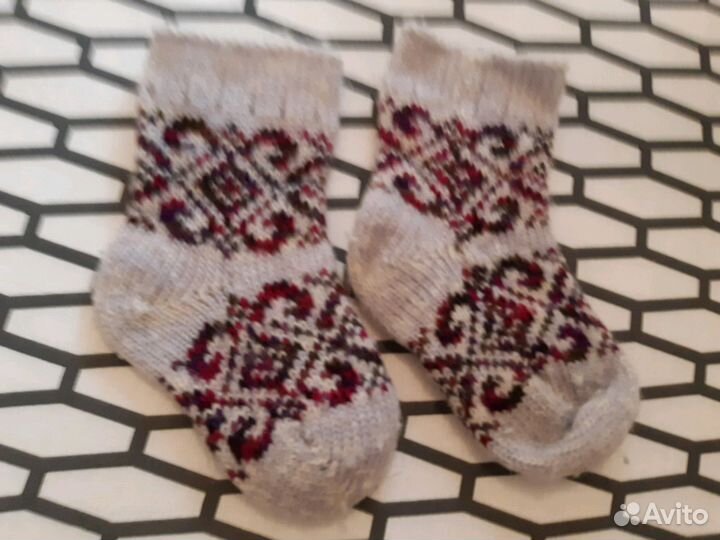 Носки шерсть 25 см по от пятки к носку