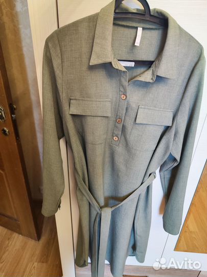 Платье рубашка 48р