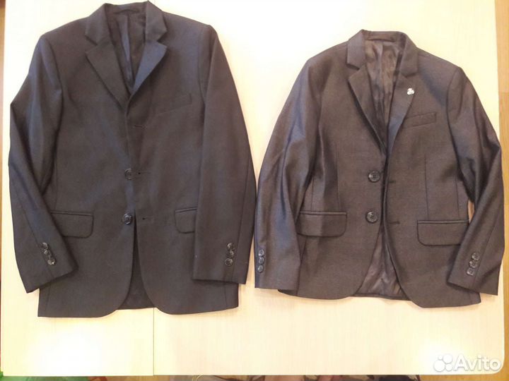 Школьный пиджак на мальчика серого цвета