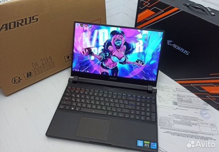 Игровой ноутбук aorus RTX 3070 на гарантии до 2025