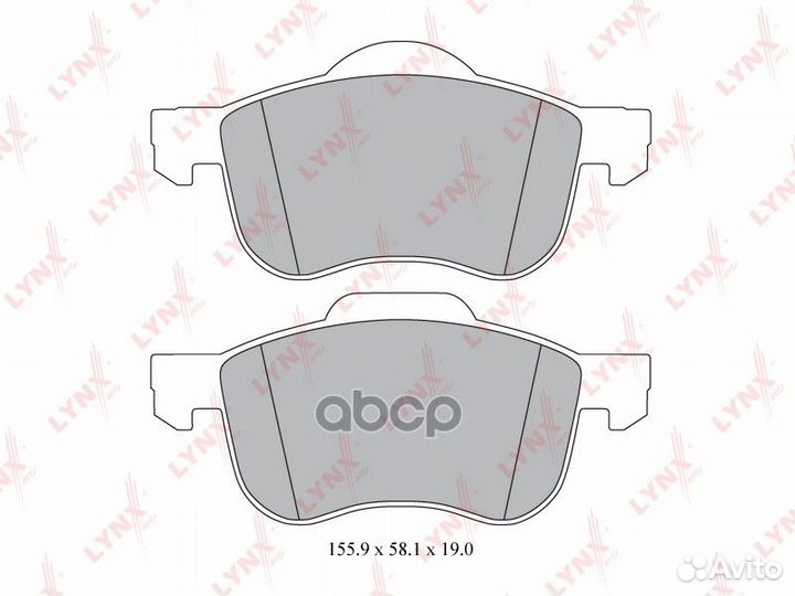 Колодки тормозные дисковые перед BD7811 LYN