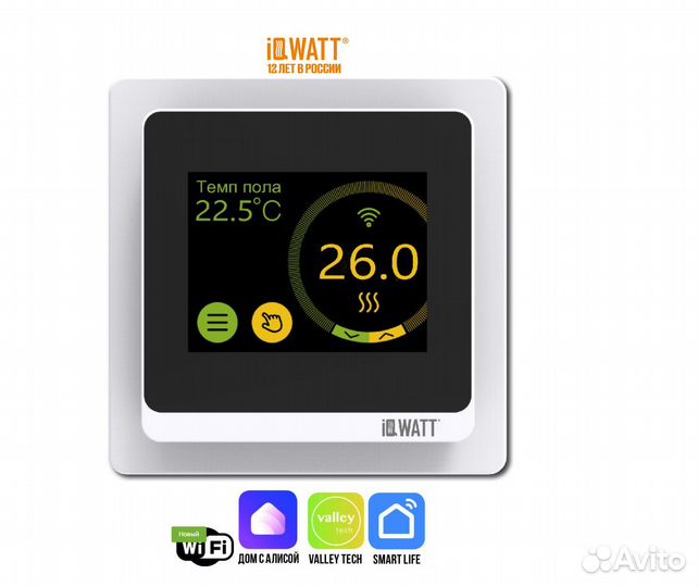 Программируемый терморегулятор iqwatt SMART heat W