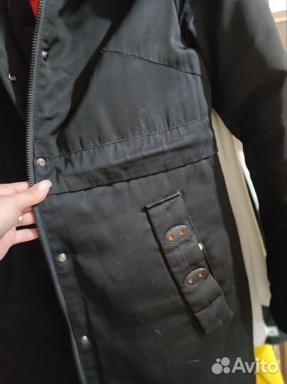 Пальто женское зимнее с капюшоном 44 46