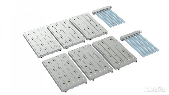 Водоблоки для Antminer L7 + разгон 11.25