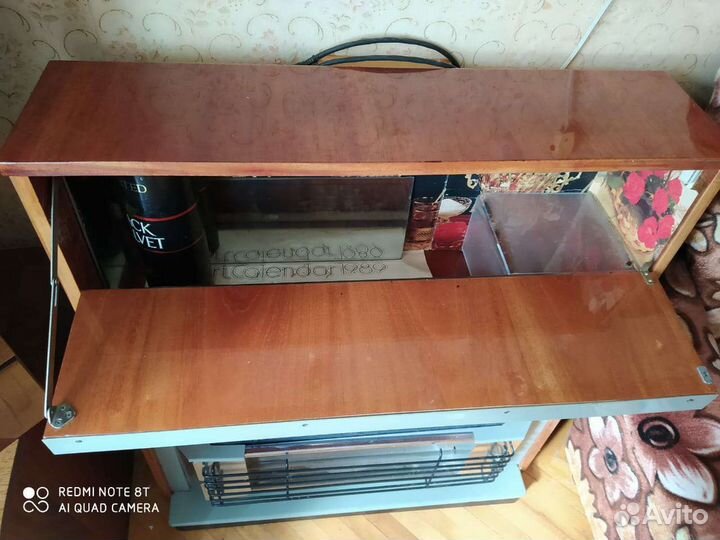 Электрокамин с баром для дачн.уютного интерьера