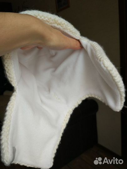 Шапка зимняя на флисе д/девочки, р. 10 лет