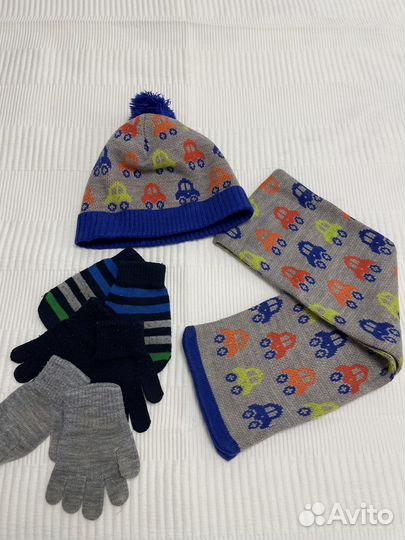 Шапки, шарфы, перчатки доя мальчика
