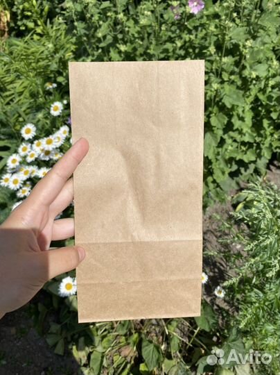 Пакеты бумажные крафт 98 шт 12*8*24 см