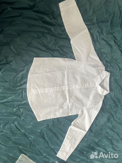 Белая рубашка для мальчиков 130см-150см 900