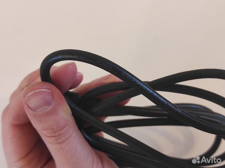 Антенный тв удлинитель (коаксиальный кабель) 1,5 м