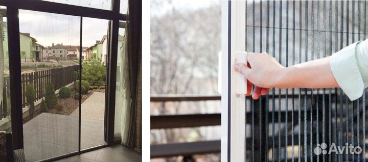 Москитная сетка Гармошка на окна