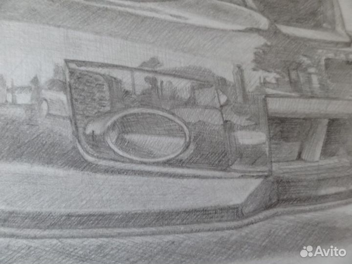 Картина рисунок Subaru подарок мужчине субаристу