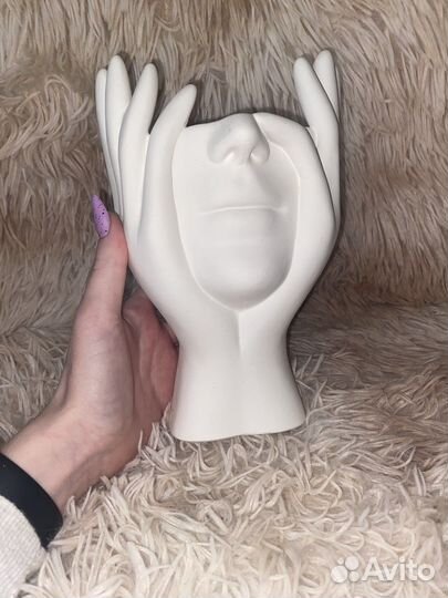 Кашпо из гипса