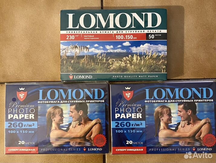 Фотобумага lomond