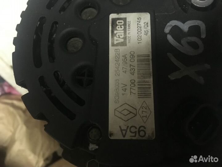 Генератор renault clio/symbol 1998-2008