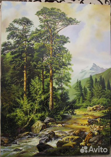 Живопись маслом на холсте. Копия Сатарова