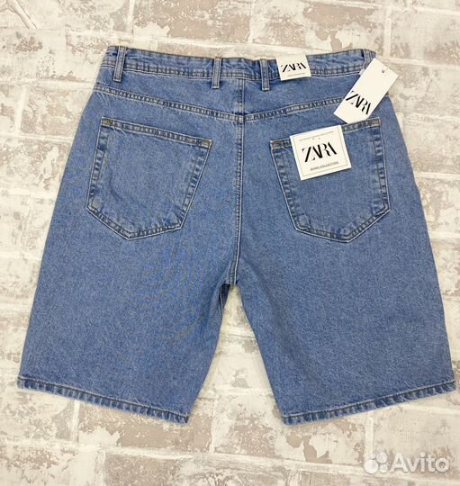 Шорты джинсовые мужские zara