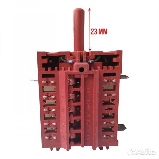 Переключатель духовки на 3 позиции для De luxe Ev