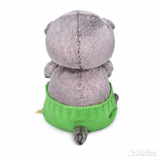 Мягкая игрушка Басик Baby в вязаных штанишках 20см