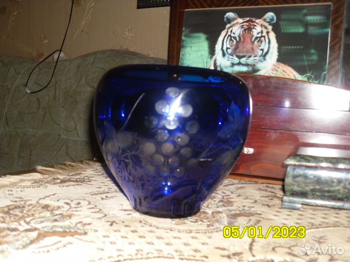 Ваза кобальт. Ваза для фруктов