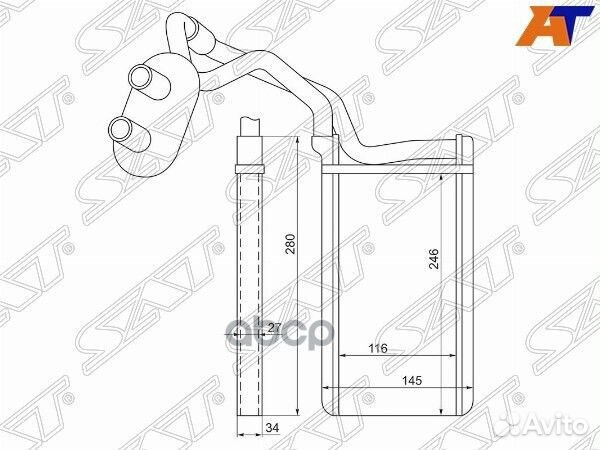 Радиатор отопителя салона mitsubishi pajero SPO