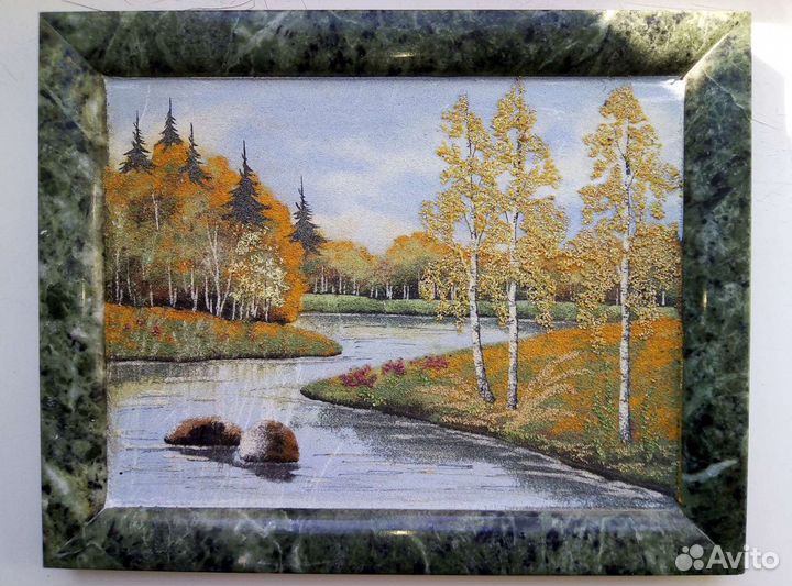 Панно из камня, 24*19 см