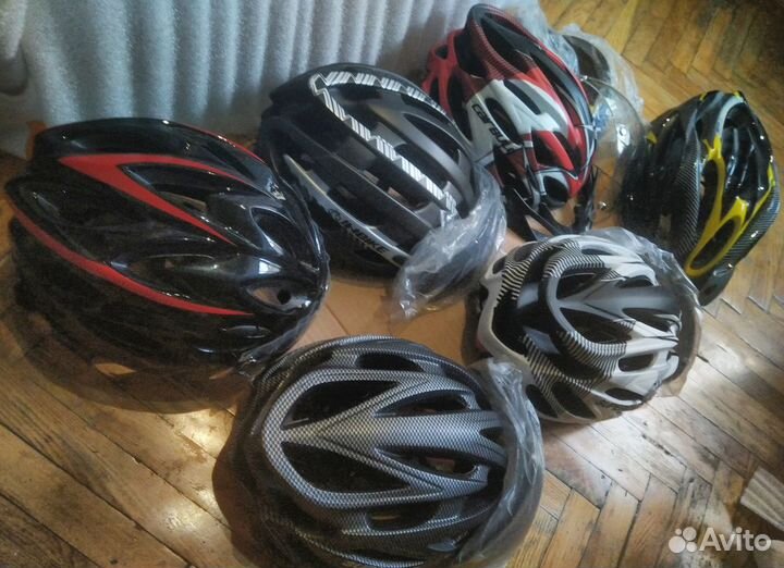 Вело шлемы качеств. красивые со стеклом и обычныый
