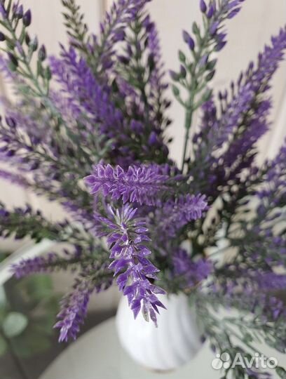 Искусственные ветки лаванды для декора
