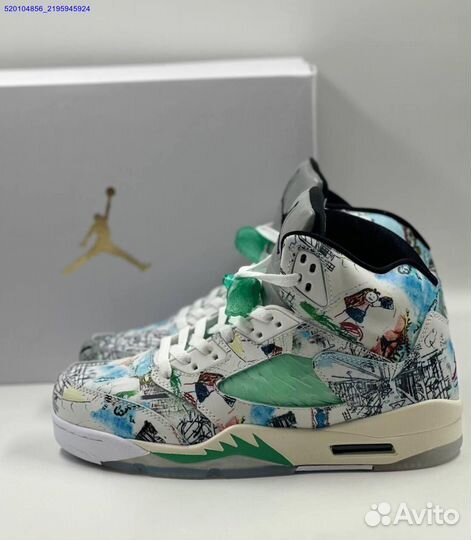 Кроссовки Nike Air Jordan 5 Retro White (Арт.84008