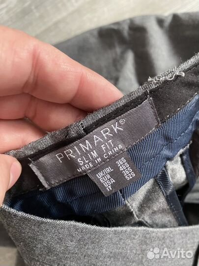 Зауженные брюки со стрелками Primark