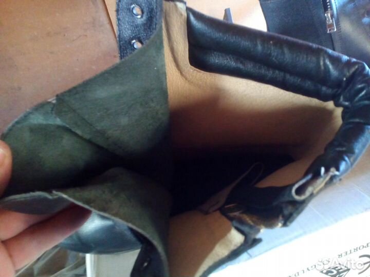 Берцы кожаные, новые р.42. Толстая кожа