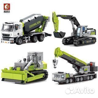 Лего sembo block «Строительные машины»